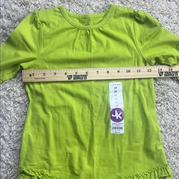 GIRLS 3T J.KHAKI GIRLS (BELK) TOP GREEN NWT - Picture 7 of 7